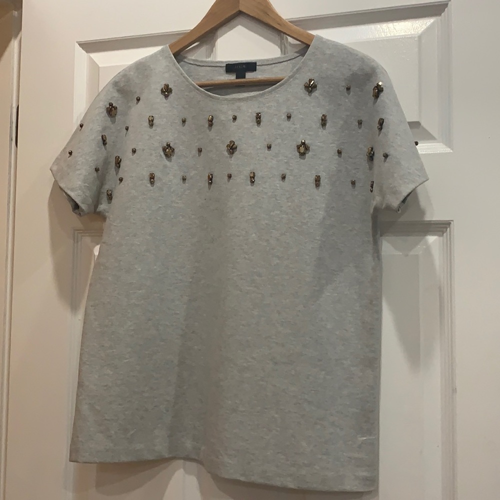 J. Crew Embellished Sweatshirt